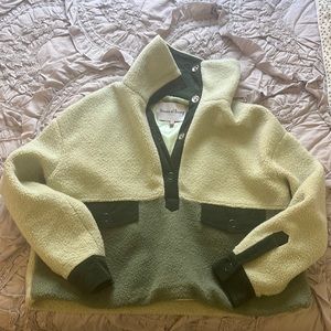 House of Sunny Green Fleece Pullover